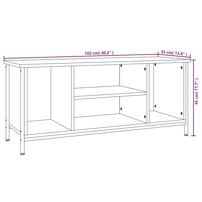 Casa si Gradina - Mobilier - Comode si corpuri - Comode - Comoda TV, negru, 102x35x45 cm, lemn prelucrat - Infinity.ro