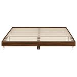 Casa si Gradina - Mobilier - Paturi si accesorii - Paturi - Cadru de pat, stejar maro, 200x200 cm, lemn prelucrat - Infinity.ro