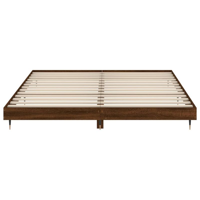 Casa si Gradina - Mobilier - Paturi si accesorii - Paturi - Cadru de pat, stejar maro, 200x200 cm, lemn prelucrat - Infinity.ro