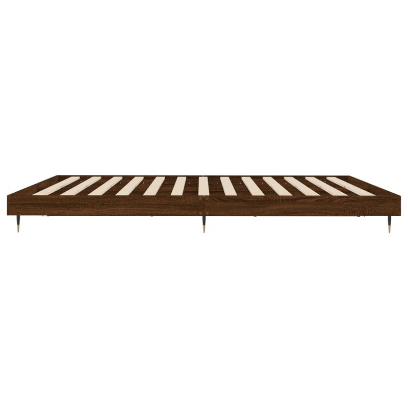 Casa si Gradina - Mobilier - Paturi si accesorii - Paturi - Cadru de pat, stejar maro, 200x200 cm, lemn prelucrat - Infinity.ro