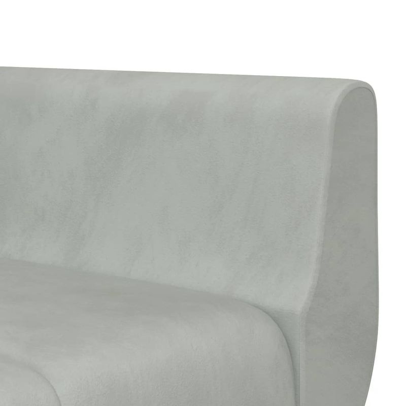 Casa si Gradina - Mobilier - Canapele si coltare - Canapele - Canapea extensibila in forma de L gri 275x140x70 cm catifea - Infinity.ro