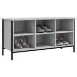 Casa si Gradina - Mobilier - Organizare si depozitare - Organizator incaltaminte - Pantofar, gri sonoma, 100x35x50 cm, lemn prelucrat - Infinity.ro