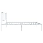 Casa si Gradina - Mobilier - Paturi si accesorii - Paturi - Cadru de pat metalic cu tablie, alb, 75x190 cm - Infinity.ro