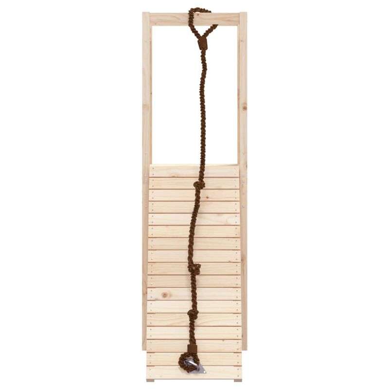 Jucarii, Copii si Bebe - Jucarii si jocuri - Jucarii de exterior - Spatii de joaca si accesorii - Casuta de joaca cu perete de catarat, lemn masiv de pin - Infinity.ro