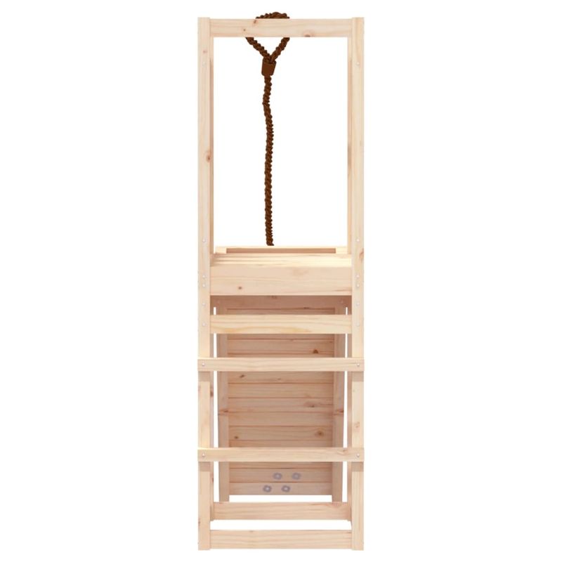 Jucarii, Copii si Bebe - Jucarii si jocuri - Jucarii de exterior - Spatii de joaca si accesorii - Casuta de joaca cu perete de catarat, lemn masiv de pin - Infinity.ro