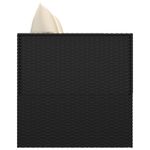 Casa si Gradina - Gradina si terasa - Mobilier exterior - Scaune si sezlonguri gradina - Pat de exterior cu perne, negru, poliratan - Infinity.ro