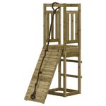 Jucarii, Copii si Bebe - Jucarii si jocuri - Jucarii de exterior - Spatii de joaca si accesorii - Casuta de joaca cu perete de catarat, lemn de pin impregnat - Infinity.ro