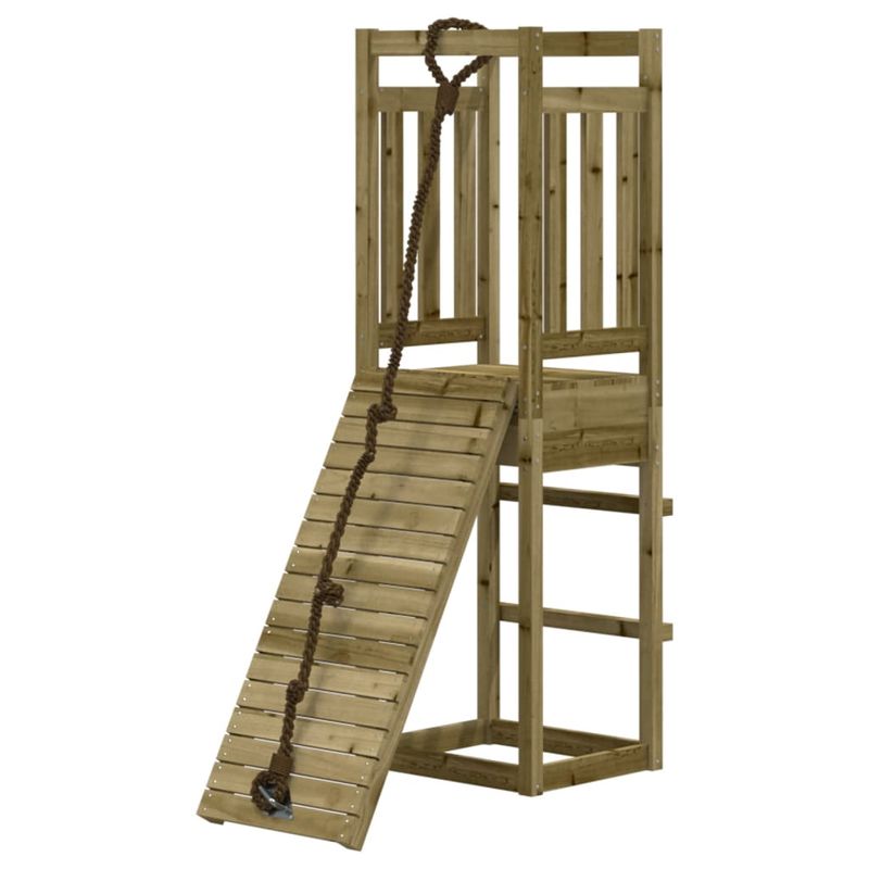 Jucarii, Copii si Bebe - Jucarii si jocuri - Jucarii de exterior - Spatii de joaca si accesorii - Casuta de joaca cu perete de catarat, lemn de pin impregnat - Infinity.ro