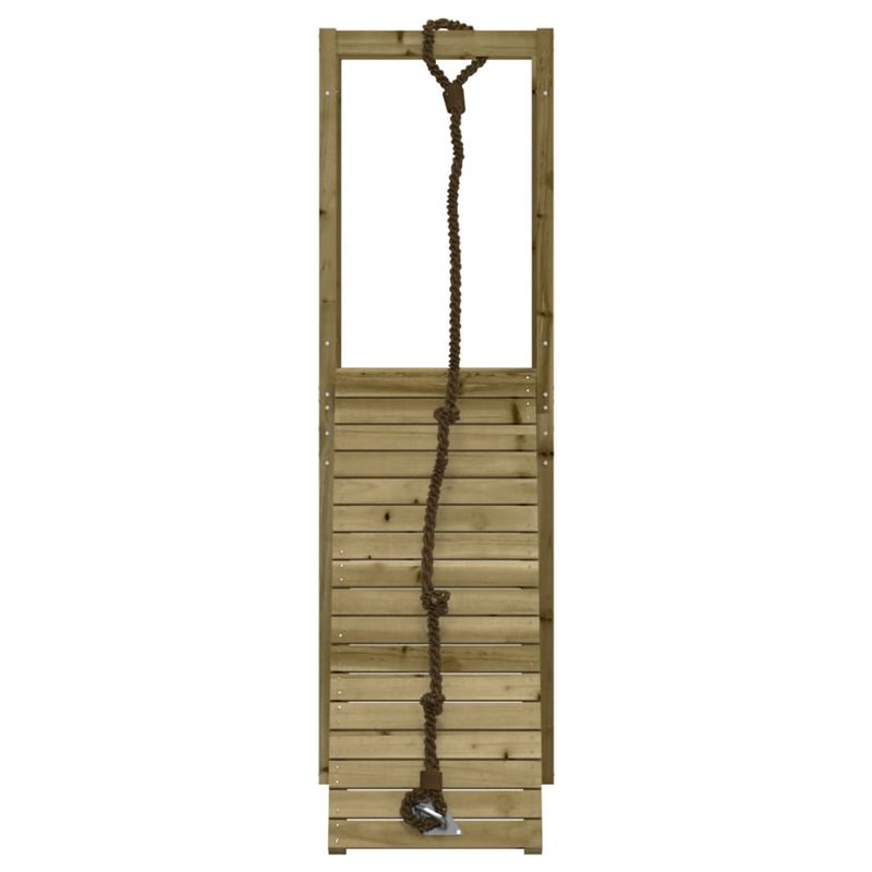 Jucarii, Copii si Bebe - Jucarii si jocuri - Jucarii de exterior - Spatii de joaca si accesorii - Casuta de joaca cu perete de catarat, lemn de pin impregnat - Infinity.ro
