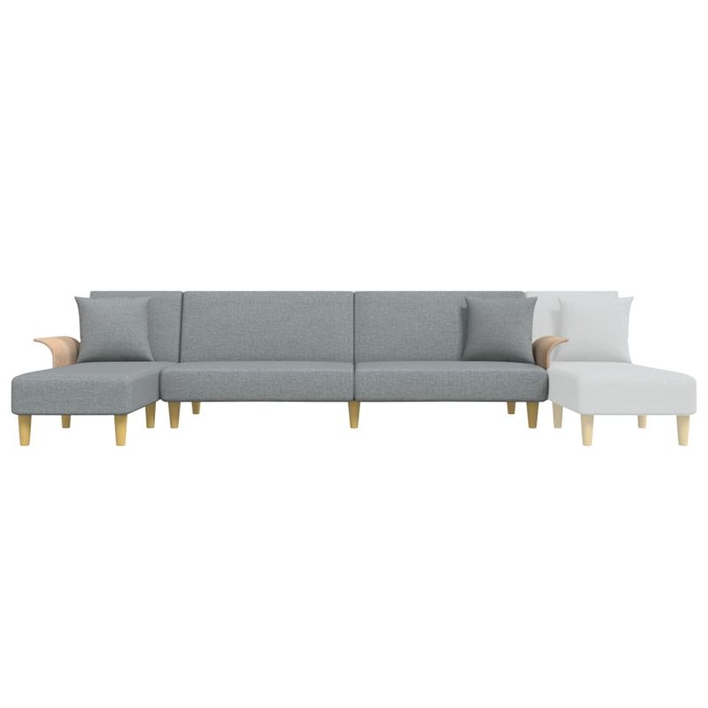 Casa si Gradina - Mobilier - Canapele si coltare - Canapele - Canapea extensibila in forma de L gri 279x140x70 cm catifea - Infinity.ro