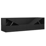 Casa si Gradina - Gradina si terasa - Mobilier exterior - Scaune si sezlonguri gradina - Pat de exterior cu perne, negru, poliratan - Infinity.ro
