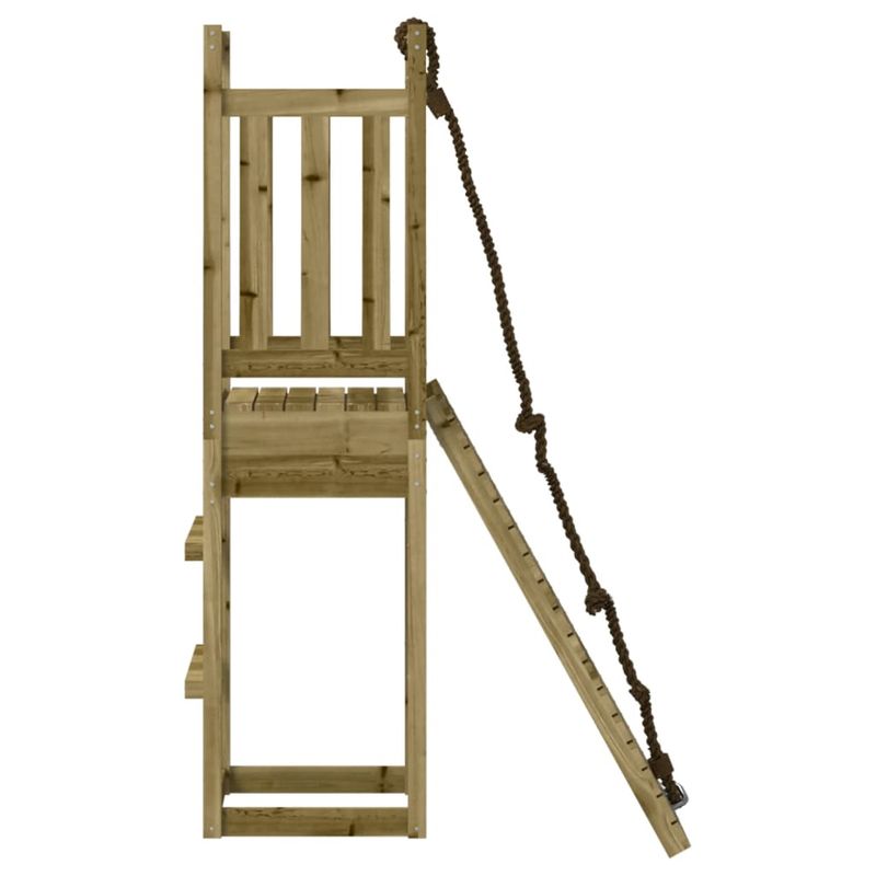 Jucarii, Copii si Bebe - Jucarii si jocuri - Jucarii de exterior - Spatii de joaca si accesorii - Casuta de joaca cu perete de catarat, lemn de pin impregnat - Infinity.ro