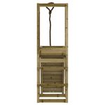 Jucarii, Copii si Bebe - Jucarii si jocuri - Jucarii de exterior - Spatii de joaca si accesorii - Casuta de joaca cu perete de catarat, lemn de pin impregnat - Infinity.ro