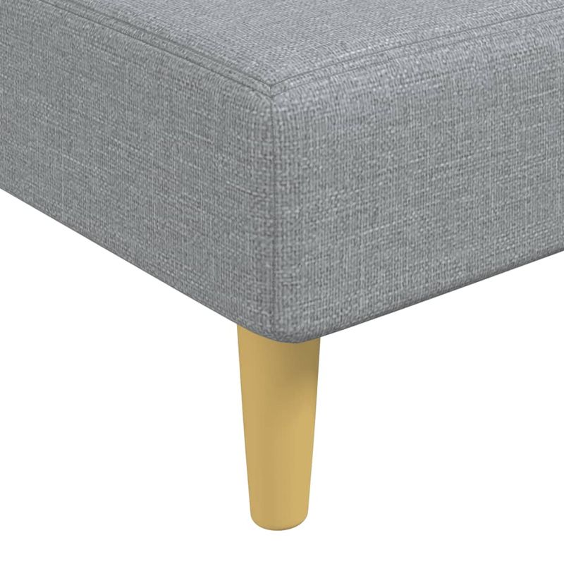 Casa si Gradina - Mobilier - Canapele si coltare - Canapele - Canapea extensibila in forma de L gri 279x140x70 cm catifea - Infinity.ro
