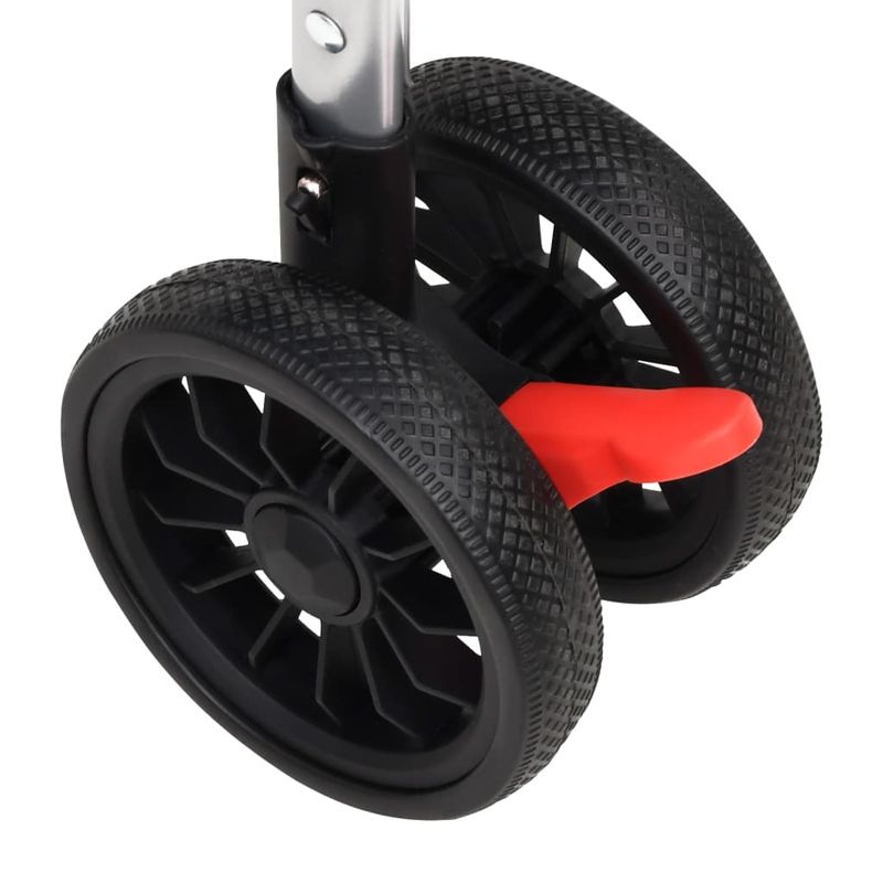 Petshop - Accesorii petshop - Culcusuri si custi - Genti si articole transport - Carucior pliabil pentru caini rosu 76x50x100 cm tesatura Oxford - Infinity.ro