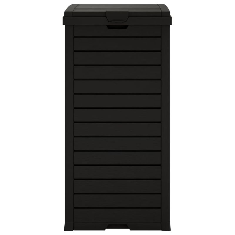 Casa si Gradina - Mobilier - Organizare si depozitare - Cosuri de gunoi - Cos de gunoi de exterior, negru, 41x41x86 cm, polipropilena - Infinity.ro