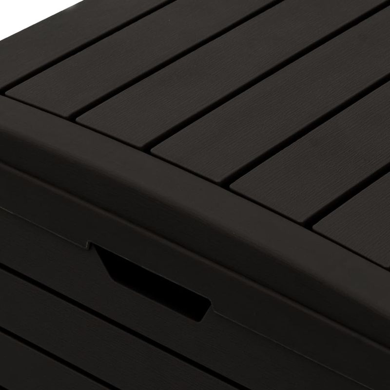 Casa si Gradina - Mobilier - Organizare si depozitare - Cosuri de gunoi - Cos de gunoi de exterior, negru, 41x41x86 cm, polipropilena - Infinity.ro