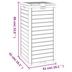 Casa si Gradina - Mobilier - Organizare si depozitare - Cosuri de gunoi - Cos de gunoi de exterior, negru, 41x41x86 cm, polipropilena - Infinity.ro