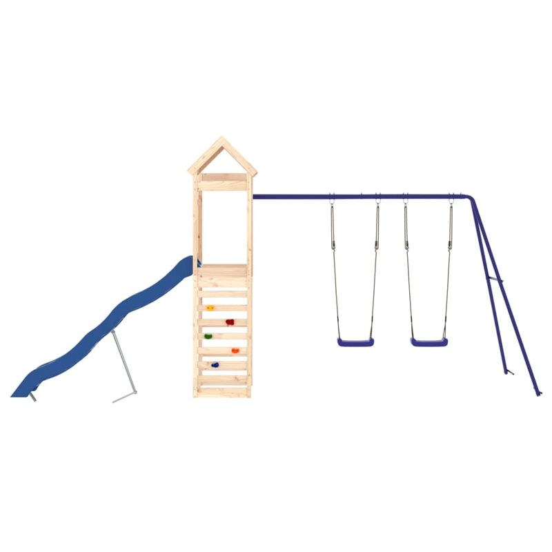 Jucarii, Copii si Bebe - Jucarii si jocuri - Jucarii de exterior - Spatii de joaca si accesorii - Set de joaca pentru exterior, lemn masiv de pin - Infinity.ro