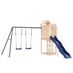 Jucarii, Copii si Bebe - Jucarii si jocuri - Jucarii de exterior - Spatii de joaca si accesorii - Set de joaca pentru exterior, lemn masiv de pin - Infinity.ro