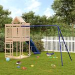 Jucarii, Copii si Bebe - Jucarii si jocuri - Jucarii de exterior - Spatii de joaca si accesorii - Set de joaca pentru exterior, lemn masiv de pin - Infinity.ro