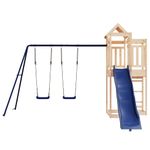 Jucarii, Copii si Bebe - Jucarii si jocuri - Jucarii de exterior - Spatii de joaca si accesorii - Set de joaca pentru exterior, lemn masiv de pin - Infinity.ro