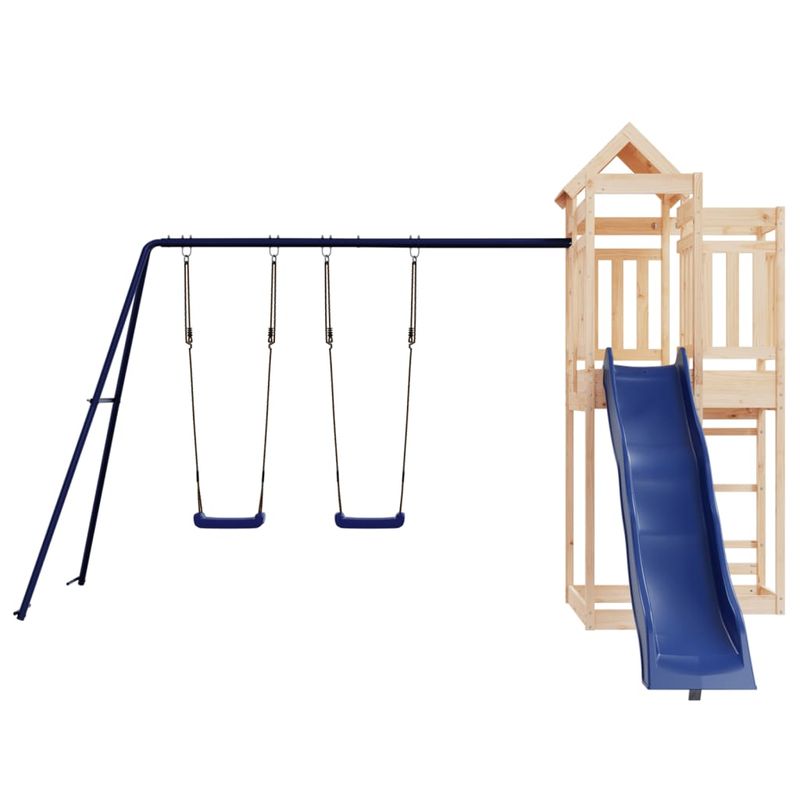 Jucarii, Copii si Bebe - Jucarii si jocuri - Jucarii de exterior - Spatii de joaca si accesorii - Set de joaca pentru exterior, lemn masiv de pin - Infinity.ro