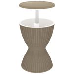Casa si Gradina - Gradina si terasa - Mobilier exterior - Mese gradina - Masa de racire cu gheata 3 in 1, maro, polipropilena - Infinity.ro