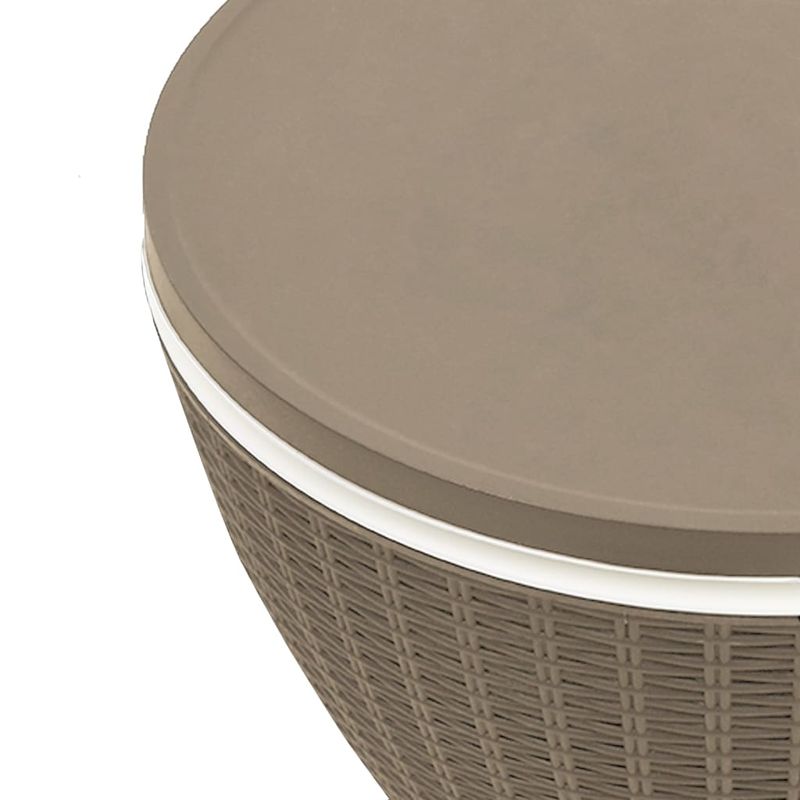 Casa si Gradina - Gradina si terasa - Mobilier exterior - Mese gradina - Masa de racire cu gheata 3 in 1, maro, polipropilena - Infinity.ro