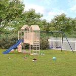 Jucarii, Copii si Bebe - Jucarii si jocuri - Jucarii de exterior - Spatii de joaca si accesorii - Set de joaca pentru exterior, lemn masiv de pin - Infinity.ro