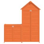 Casa si Gradina - Gradina si terasa - Casute de gradina - Set magazie de unelte de gradina 2 piese maro lemn masiv pin - Infinity.ro