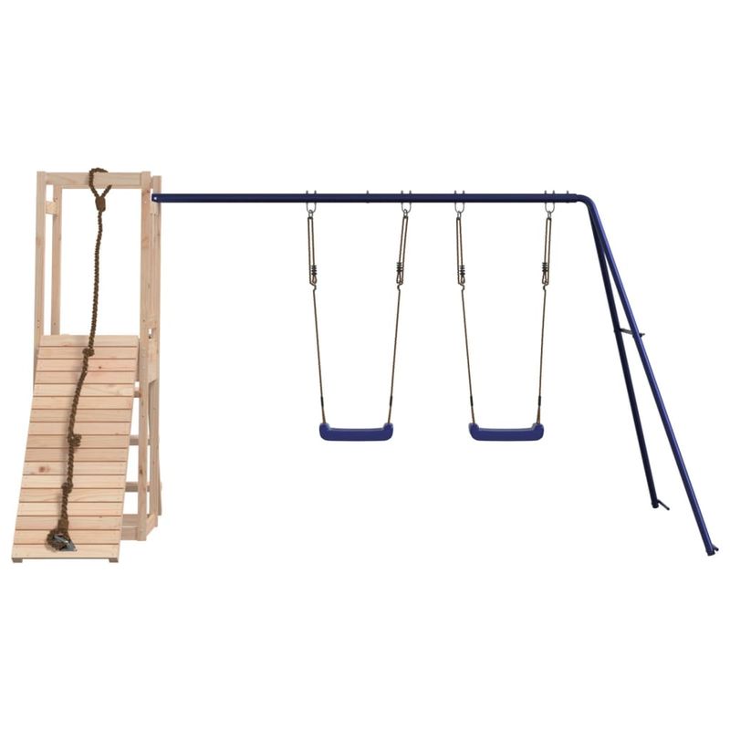 Jucarii, Copii si Bebe - Jucarii si jocuri - Jucarii de exterior - Spatii de joaca si accesorii - Set de joaca pentru exterior, lemn masiv de pin - Infinity.ro