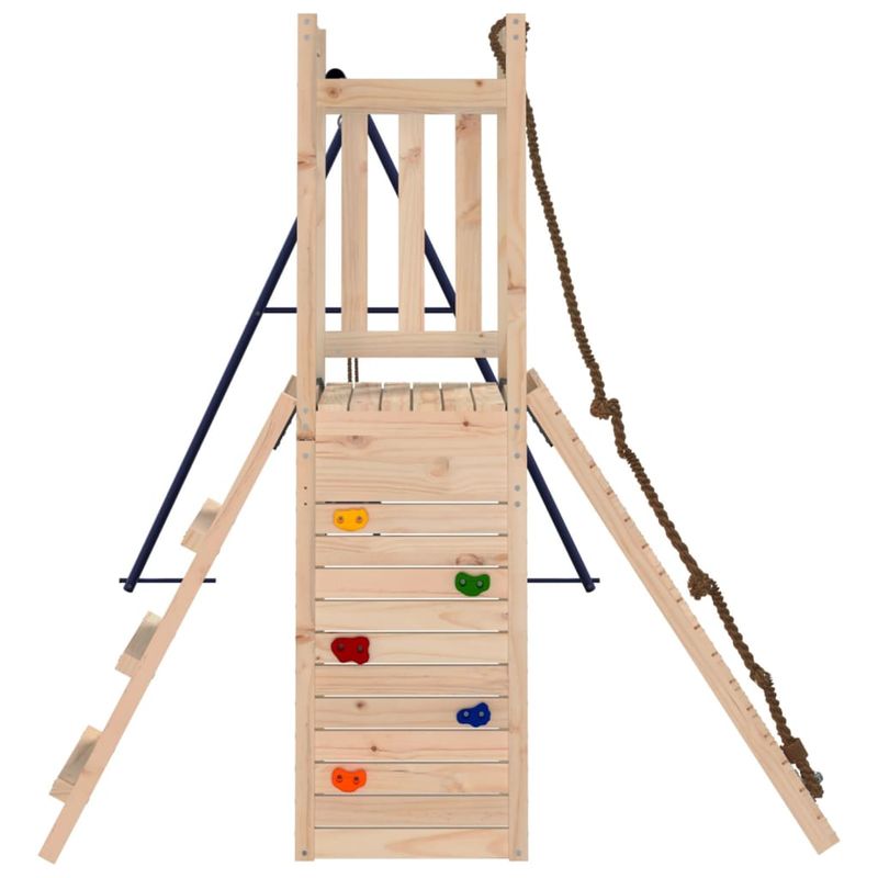 Jucarii, Copii si Bebe - Jucarii si jocuri - Jucarii de exterior - Spatii de joaca si accesorii - Set de joaca pentru exterior, lemn masiv de pin - Infinity.ro