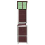Casa si Gradina - Gradina si terasa - Casute de gradina - Set magazie de unelte de gradina 2 piese cafeniu lemn masiv pin - Infinity.ro