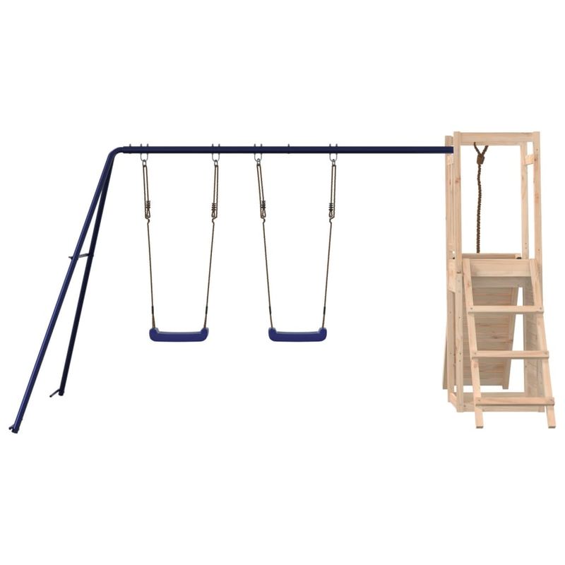 Jucarii, Copii si Bebe - Jucarii si jocuri - Jucarii de exterior - Spatii de joaca si accesorii - Set de joaca pentru exterior, lemn masiv de pin - Infinity.ro