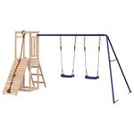 Jucarii, Copii si Bebe - Jucarii si jocuri - Jucarii de exterior - Spatii de joaca si accesorii - Set de joaca pentru exterior, lemn masiv de pin - Infinity.ro