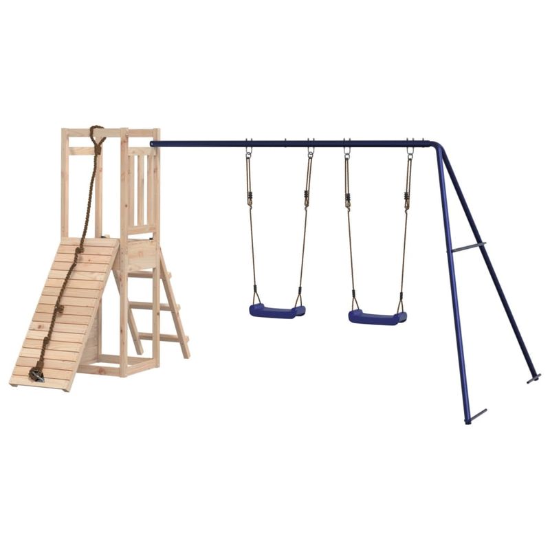 Jucarii, Copii si Bebe - Jucarii si jocuri - Jucarii de exterior - Spatii de joaca si accesorii - Set de joaca pentru exterior, lemn masiv de pin - Infinity.ro