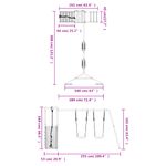 Jucarii, Copii si Bebe - Jucarii si jocuri - Jucarii de exterior - Spatii de joaca si accesorii - Set de joaca pentru exterior, lemn masiv de pin - Infinity.ro