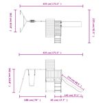 Jucarii, Copii si Bebe - Jucarii si jocuri - Jucarii de exterior - Spatii de joaca si accesorii - Set de joaca pentru exterior, lemn masiv de pin - Infinity.ro