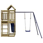 Jucarii, Copii si Bebe - Jucarii si jocuri - Jucarii de exterior - Spatii de joaca si accesorii - Set de joaca pentru exterior, lemn de pin impregnat - Infinity.ro