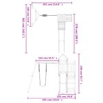 Jucarii, Copii si Bebe - Jucarii si jocuri - Jucarii de exterior - Spatii de joaca si accesorii - Set de joaca pentru exterior, lemn de pin impregnat - Infinity.ro