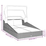 Casa si Gradina - Gradina si terasa - Mobilier exterior - Scaune si sezlonguri gradina - Sezlong cu acoperis pliabil, negru, 200x114x128 cm, poliratan - Infinity.ro