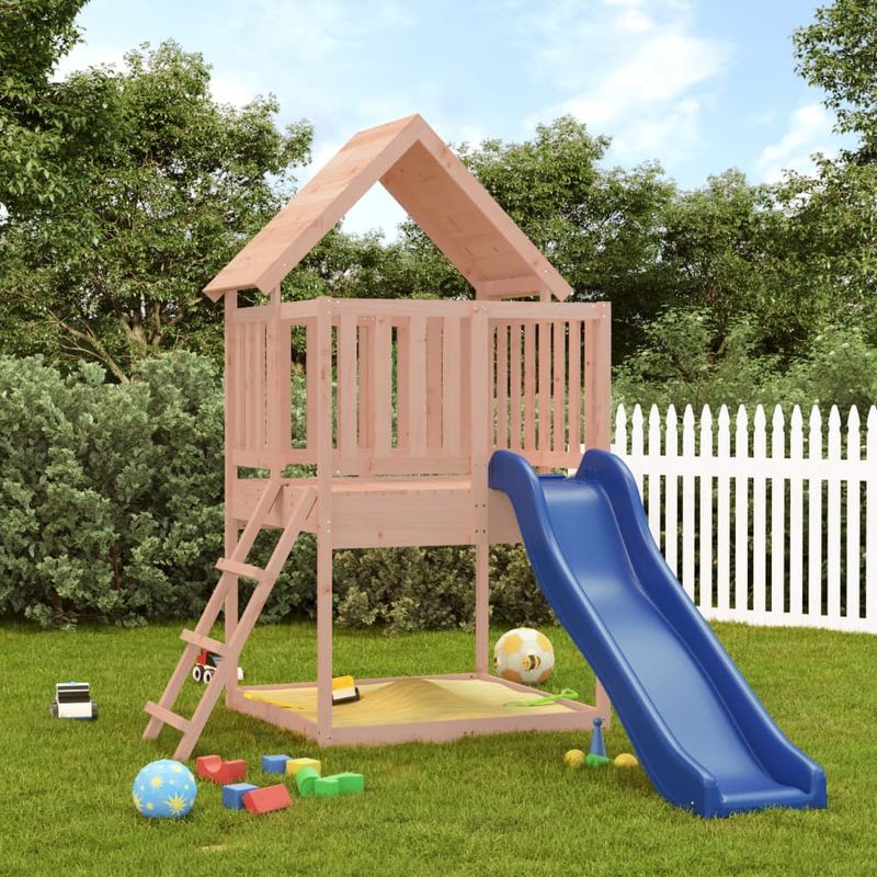 Jucarii, Copii si Bebe - Jucarii si jocuri - Jucarii de exterior - Spatii de joaca si accesorii - Set de joaca pentru exterior, lemn masiv de douglas - Infinity.ro