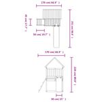 Jucarii, Copii si Bebe - Jucarii si jocuri - Jucarii de exterior - Spatii de joaca si accesorii - Set de joaca pentru exterior, lemn masiv de douglas - Infinity.ro