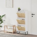 Casa si Gradina - Mobilier - Organizare si depozitare - Organizator incaltaminte - Pantofar, alb, 52x25x120 cm, lemn prelucrat - Infinity.ro