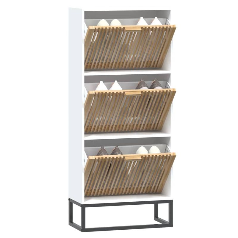 Casa si Gradina - Mobilier - Organizare si depozitare - Organizator incaltaminte - Pantofar, alb, 52x25x120 cm, lemn prelucrat - Infinity.ro
