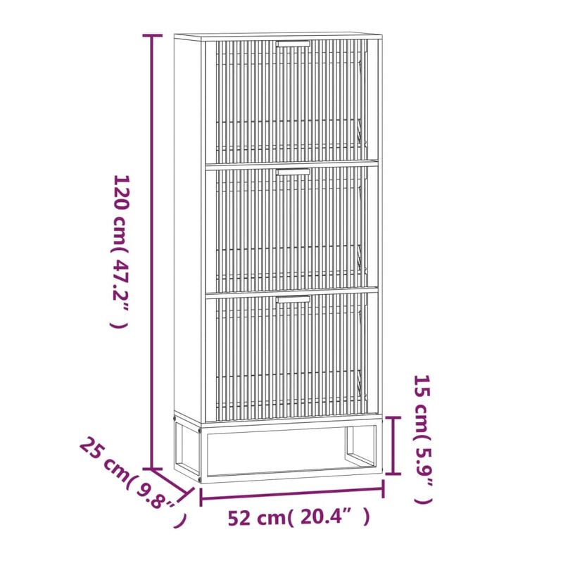 Casa si Gradina - Mobilier - Organizare si depozitare - Organizator incaltaminte - Pantofar, alb, 52x25x120 cm, lemn prelucrat - Infinity.ro