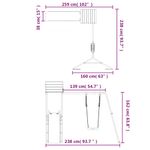 Jucarii, Copii si Bebe - Jucarii si jocuri - Jucarii de exterior - Spatii de joaca si accesorii - Set de joaca pentru exterior, lemn masiv de pin - Infinity.ro