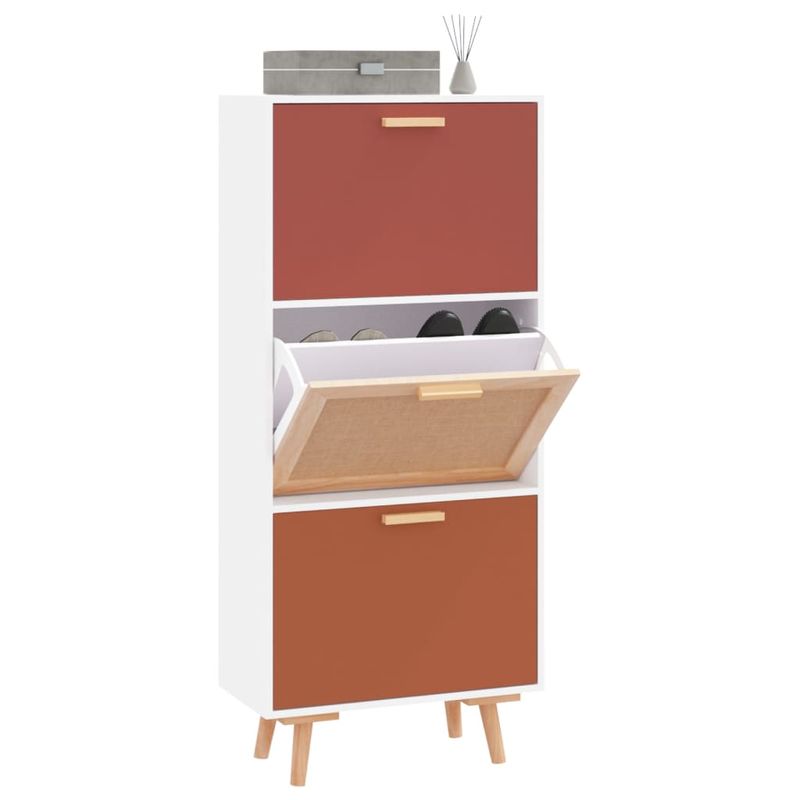 Casa si Gradina - Mobilier - Organizare si depozitare - Organizator incaltaminte - Pantofar, alb, 52x25x120 cm, lemn prelucrat - Infinity.ro