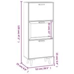 Casa si Gradina - Mobilier - Organizare si depozitare - Organizator incaltaminte - Pantofar, alb, 52x25x120 cm, lemn prelucrat - Infinity.ro